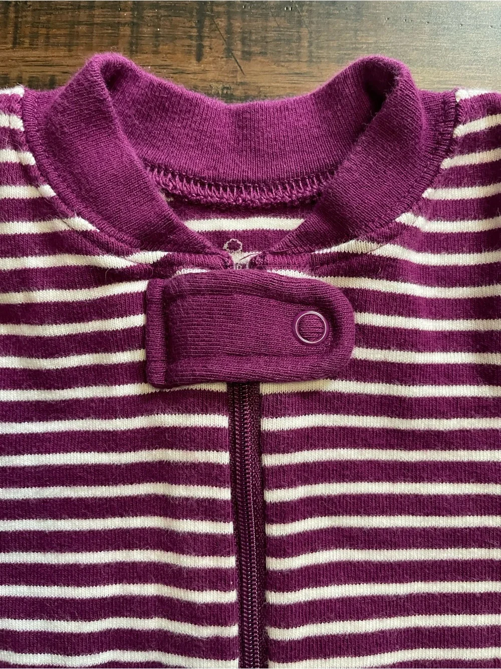 Hanna Andersson Striped Organic Cotton One Piece Sleeper